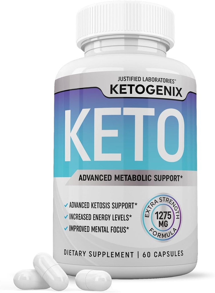 Ketogenix Keto tablete 1275MG Nova in izboljšana formula vsebuje Apple Cider kis Extra Deviško oljčno olje v prahu zeleni čaj List 60 kapsule