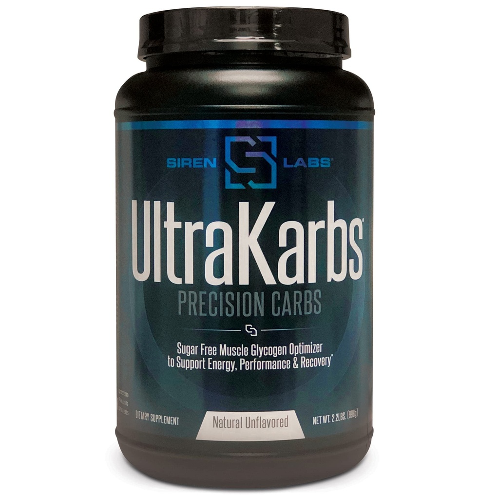 Siren Labs Ultra Karbs Mass Gainer Post Workout Muscle Builder Healthy Carb Nalaganje - Karbohidrat Mešanica s KarboLyn - Več energije, hitrejše okrevanje - Hujšanje za moške (40 strežnice)