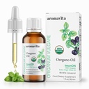 Imunon Organic Greek Origano Oil Kapljice – Dodatna moč 86-90% Carvacrol – Močna imuno-prebavna podpora – 200 Serving – 100% Pure, Vegan, Non-GMO, Gluten-free – 1 fl oz (30 ml)