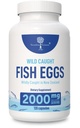 Divja ujeta ribja jajca 2.000mg - Omega 3 Dopolnilo za oči, zdravje možganov, podpira imuniteto, kosti in zobe, Mood podpora z Omega 3-6-9 kapsul ribja jajca