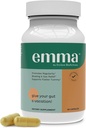 Emma Gut Health - Gas and Bloating Relief, zaprtje, Leaky Gut Popravilo - Gut Cleanse & Restore Digestion - Regulirajte Bowel Movement. Probiotiki in zdravilo Laxative Alternative 60 kapsul