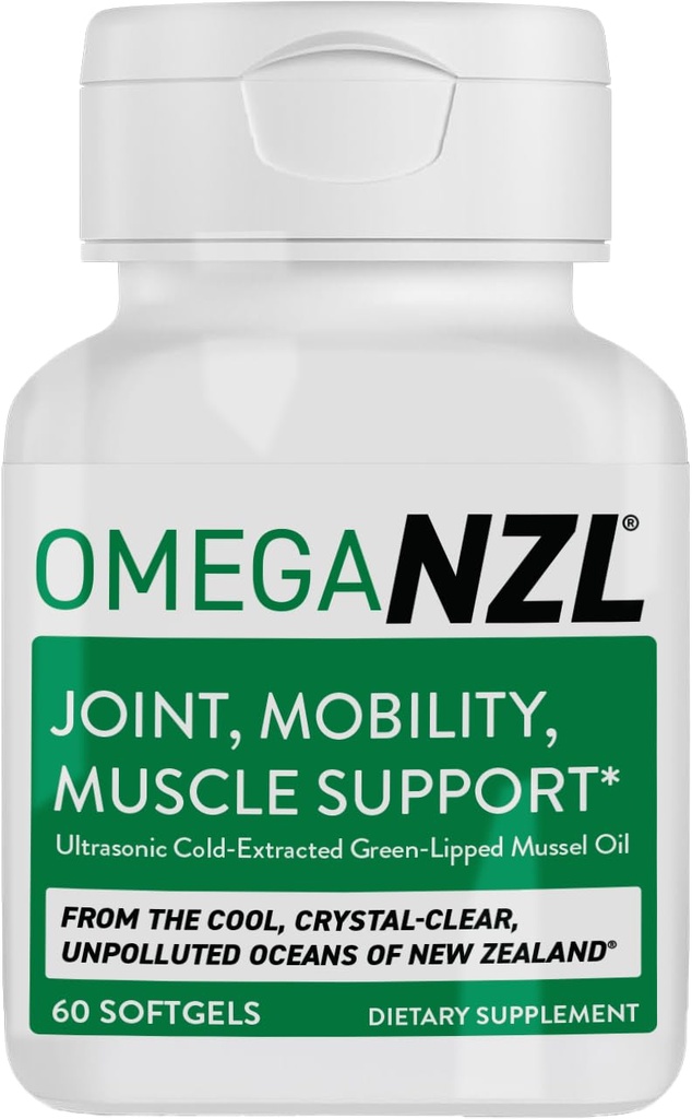 Original Omega-3 Skupna podpora dodatek, Best Natural Muscle Relief, Green Lipped Mussel olje, 60 Mehkužci, Brez ribjega pookusa