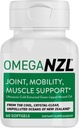 Original Omega-3 Skupna podpora dodatek, Best Natural Muscle Relief, Green Lipped Mussel olje, 60 Mehkužci, Brez ribjega pookusa