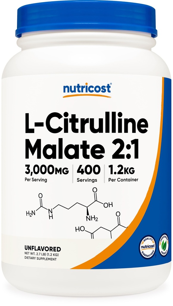 Nutricost L-citrulin malat prašek (2:1) 1.2KG