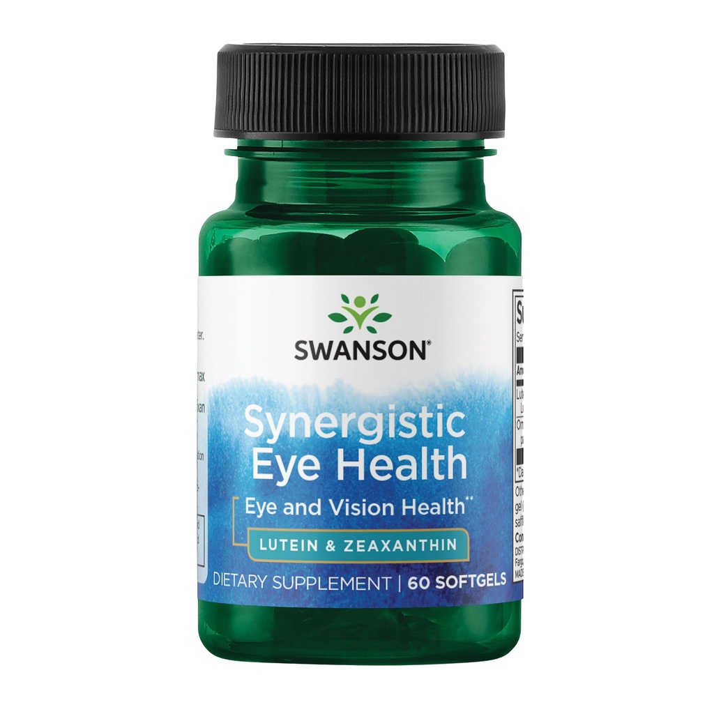 Swanson Lutein & Zeaksantin Synergistic Eye Health Vision Retina Macula dodatek (Lutein 20 mg & OmniXan Zeaksantin 2 mg) 60 Softgels Sgels