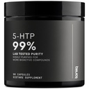 Toniiq Ultra visoka jakost 5HTP kapsule - 99%+ Visokoprečiščen in biorazpoložljiv - 12:1 Koncentriran ekstrakt - 200mg - 90 Veggie kapsul