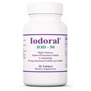 Optimox Iodoral 50 mg dodatek - tablete kalijeve jodide, podpora ščitnici, Dnevni vitamini in minerali, Lugol je jodin rešitev - 30 Count.
