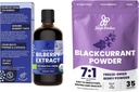 Ekstrakt divje borovnice za oči USDA Organic 3.4oz Črni ribez Zamrzovanje posušenega črnega ribeza za napitke
