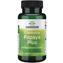 Žvečljiva papaja Swanson Plus 90 Chwbls Enzyme