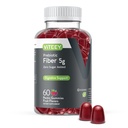 Viteey Prebiotic Fiber Gumies za odrasle, 5g - Gut Health & Digestive Toluble Fiber Supplement Gumies - Nič sladkor doda, Vegan, Gluten-free - 60 Count