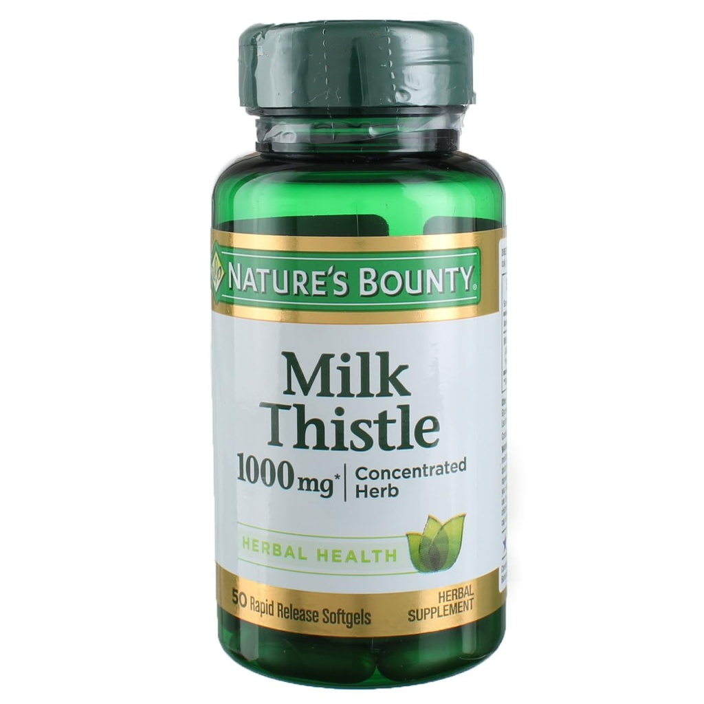 Bounty Milk Thistle Nature 1000 mg, 50 Softgels (3 pakiranja)