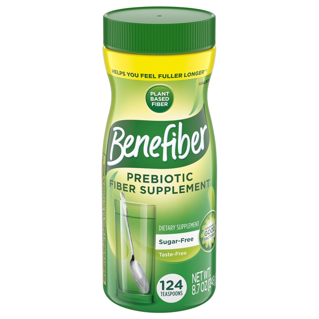 Benefiber Daily Prebiotic Fiber Supplement prašek za digestivno zdravje, Daily Fiber prašek, Unflavored - 62 Servings (8.7 Ounces)