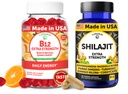 Lunakai ZDA Made B12 Gummies & Shilajit Kapsule Bundle – Dodatna moč Dnevna energija in wellness podpora