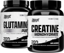 Nutrex raziskave Kreatin monohidrat Prašek 200 Serv & L glutamin prašek 200 Serv paket