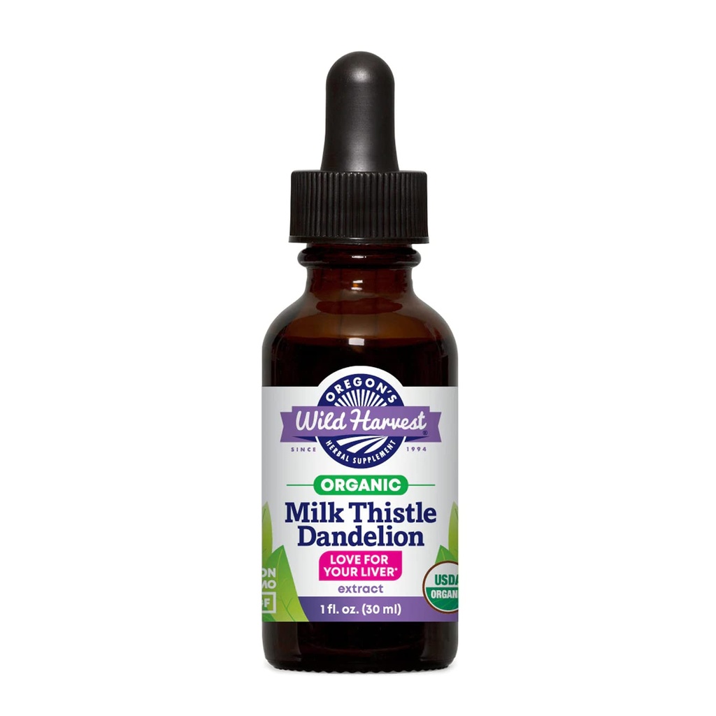 Oregonsko mleko za divje žetve Oste Dandelion Organski ekstrakt, 1 Fluid Ounce