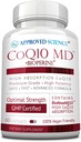 Odobreni Science® CoQ10 MD - Extra Jakost 300mg Pure CoQ10 z BioPerine® za hitrejšo absorpcijo - Optimalna podpora – 60 Veganskih kapsul