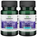 Železo Swanson (Ferrous Fumarate) - Mineral Supplement Promotion Energy Support - visokokoncentracija Formula Pomoč pri dovajanju kisika in Presnova maščobnih kislin 60 Sgels (2 paket)