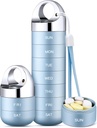 Zannaki Metal Travel Organizer, Prenosne vodoodporne tedenske tablete Box, Velika Aluminum Alloy Pill Case Container, BPA brezplačno 7 Daily Medicine Organizator Imetnik za vitamine, ribje olje, Dopolnilo