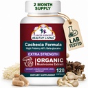 CANCER ZNANOSTI Cachexia Supplement, USDA Certified Organic Gobe Extract Kapsule, Dodatna jakost 1.500 mg, Visoka moč 40% Beta-glukani, Imunska in presnovna podpora, Podpora za telesno maso in mišično maso