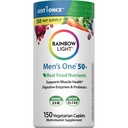 Mavrična svetloba Multivitamin za moške 50+, vitamin C, D in cink, probiotiki, moški One 50+ Multivitamin zagotavlja visoko odpornost imunske podpore, Non-GMO, Vegetarian, 150 tablet