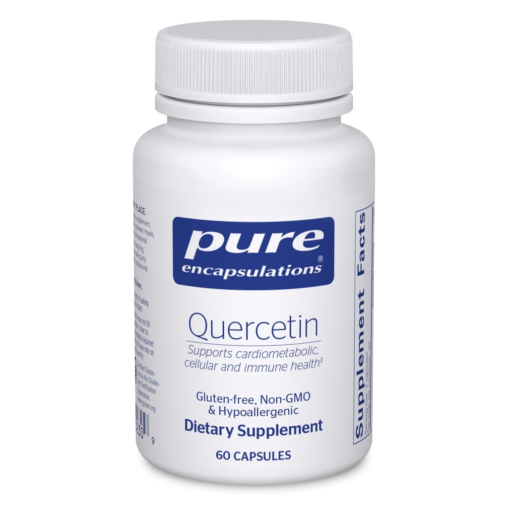 Čiste enkapsulacije Quercetin - 500 mg - Imunska podpora, celično zdravje in zdravje srca - Antioksidant dodatek - Gluten Free & Non-GMO - 60 kapsul