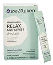 Ashwagandha Relax & De-Stresh Powder - Lemon Lavender 14ct Box - 600mg Ashwagandha, 200mg L-Theanine, Sveti Bazilij – podpira stres, sprostitev – Vegan, brez dodanega sladkorja - 14 Servisi