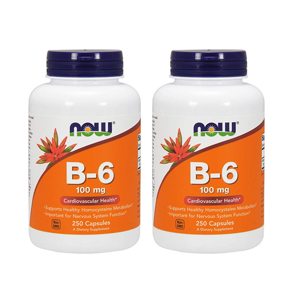 NOW Vitamin B-6 100mg,250 kapsule (paket po 2)