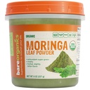 BareOrganics Moringa Leaf Superfood Powder, Organic, Veganski dodatek, 8 Ounces