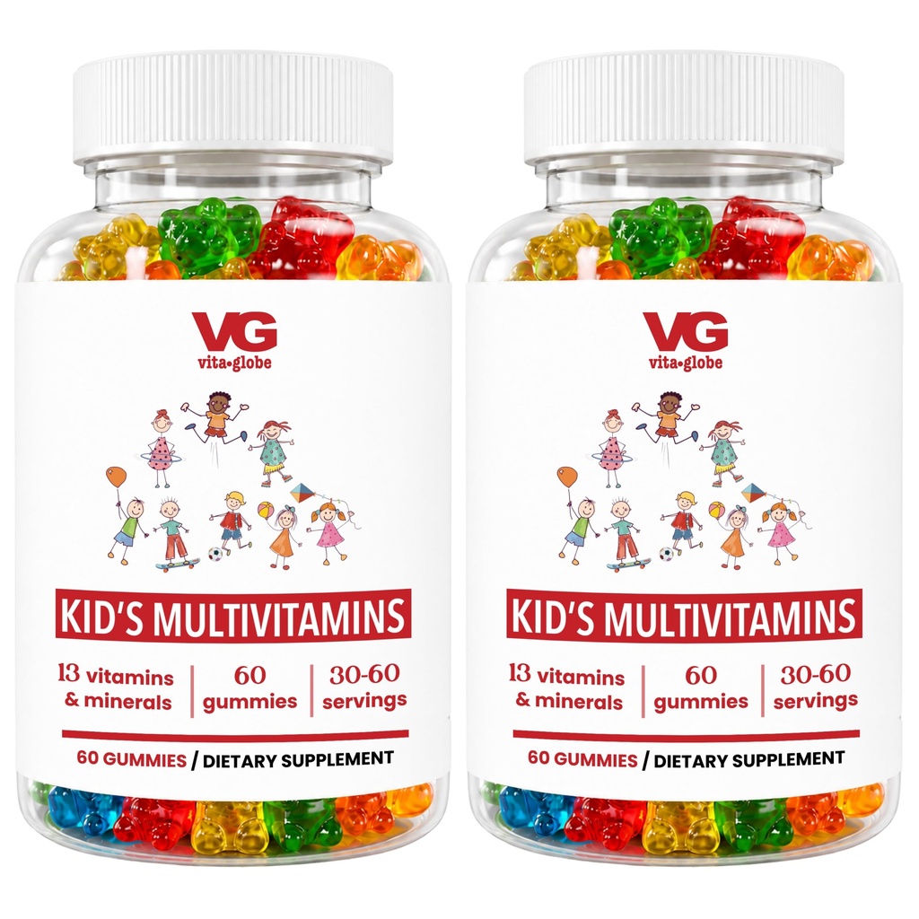 VITA GLOBE Otroci Popolni multivitaminski gumiji – z vitamini A, C, D, E, B6 & B12 