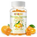 Kalijev Magnezij Gumies,Potassium dodatek w/Ashwagandha, Visoka absorpcija Magnezijev Glicinat,B6,D3,Potasijev citrat za zlome nog,Muscle,Electroyte za odrasle otroke,Sugar-free, 60 Gumies