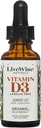 LiveWise Naturals Organic Vitamin D3 Tekoče kapljice, Vegan, Ne-GMO, Rastlinska osnova, 200 i.e. na kapljico, Podpira Imunsko zdravje, zdravje kosti in razpoloženja, Easy-to-Absorb, v MCT Oil 1000 i.e.