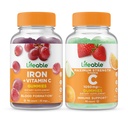 Življenjski likalnik z vitaminom C + vitaminom C 1050mg, Žvečilni gumi - odličen okus, vitaminski dodatek, Gluten brezplačno, GSO brezplačno, Žvečljivi gumi