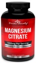 Čisti magnezijev citrat Kapsule - 1300mg Magnezij dodatek z elementarnim magnezijem - 120 vegetarijanske kapsule