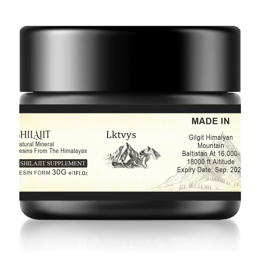 Shilajit Himalajski organski, Shilajit dodatek, Shilajit Resin Obogaten z več kot 85 Essential mikrohranila, povečuje energijo in imunske vitalnosti, Čisti Shilajit za moške in ženske