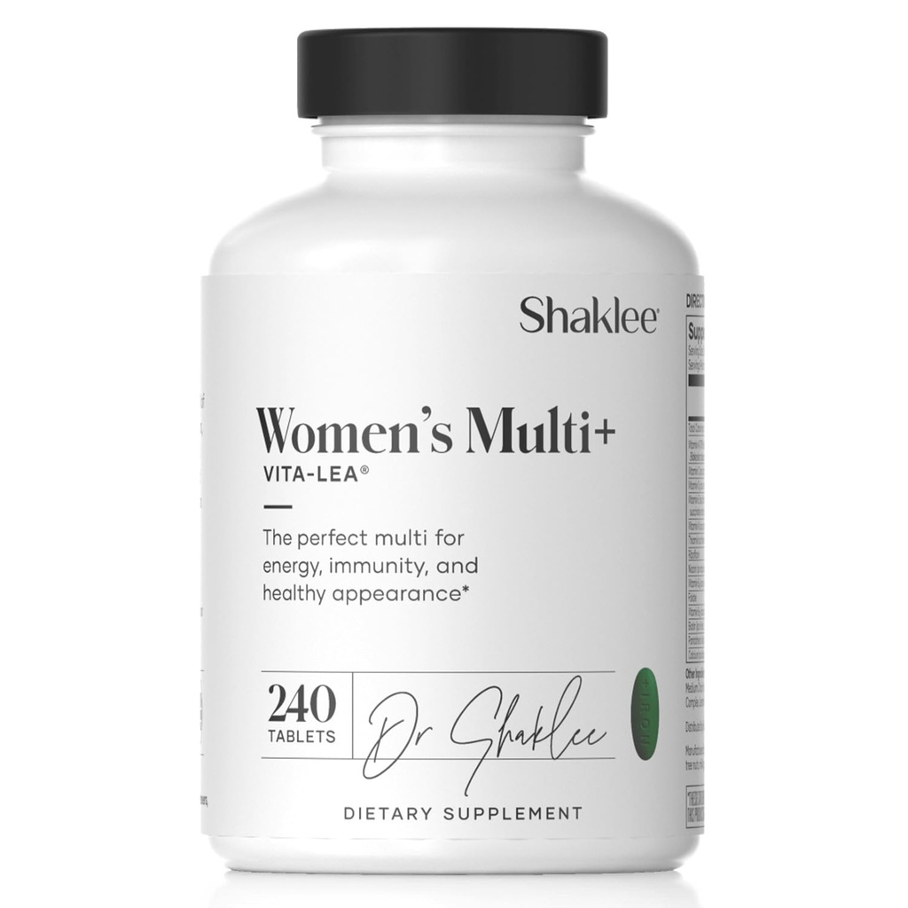 Shaklee - Vita-Lea® Ženske z visoko gostoto multivitamin in multimineral za ženske - prenatalna/postnatna podpora z 800 μg folne kisline, 200 μg joda, 18 mg železa - 240 tablet