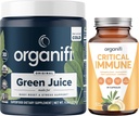Organifi Green Juice Superfood Powder (30 strežnikov) in Kritični Imunski (30 kapsul) - Vitamin C, Nadzor telesne mase, Detox čiščenje, Stress Relief in Immuniteta podpora - Gluten Free, Vegan, Cela hrana