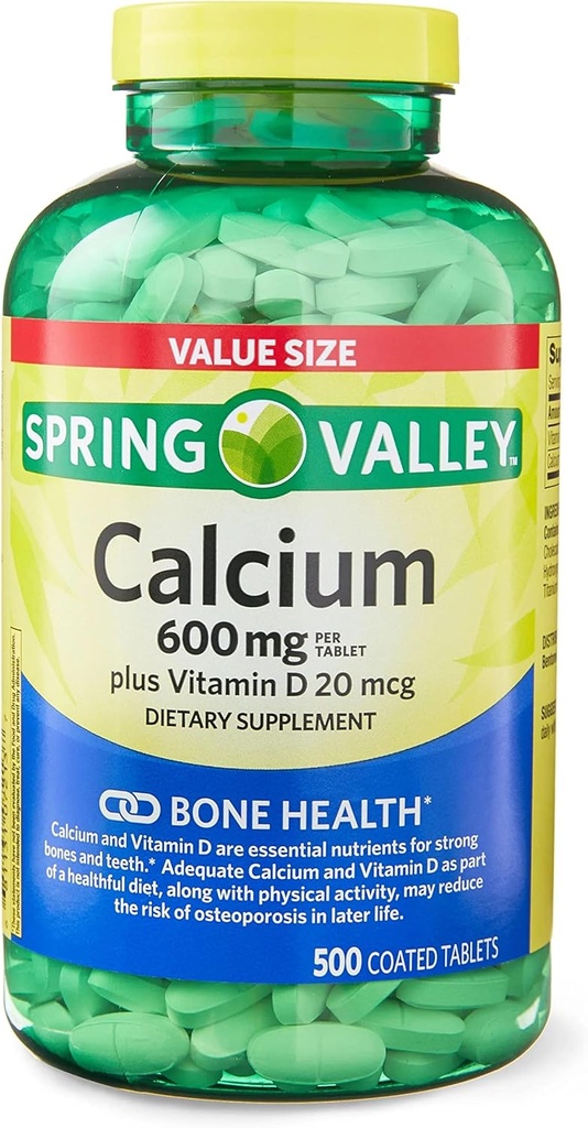 ikj kalcij plus vitamin D tablete dietna dopolnilna vrednost velikost, 600 mg, 500