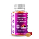 Vitamatska prebiotična vlakna Gumiji za odrasle – 7g Fiber na serviranje – 60 pektin-based Gumies ekstra moč, nič sladkorja doda – Podpira prebavno zdravje in rednost – Non-GMO, Vegan, Gluten-free
