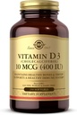 Solgar Vitamin D3 (Cholekalciferol) 10 MCG (400 i.e.), 250 Softgels - pomaga ohranjati zdrave kosti in zobe - Podpora imunskega sistema - Non-GMO, Gluten Free, Dairy Free - 250 Servings