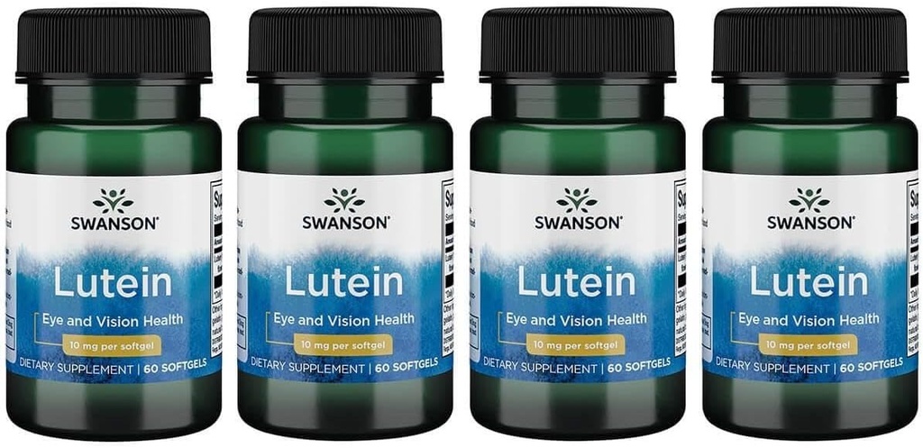 Swanson Lutein 10 Milligrams 60 Sgels (4 pakiranja)