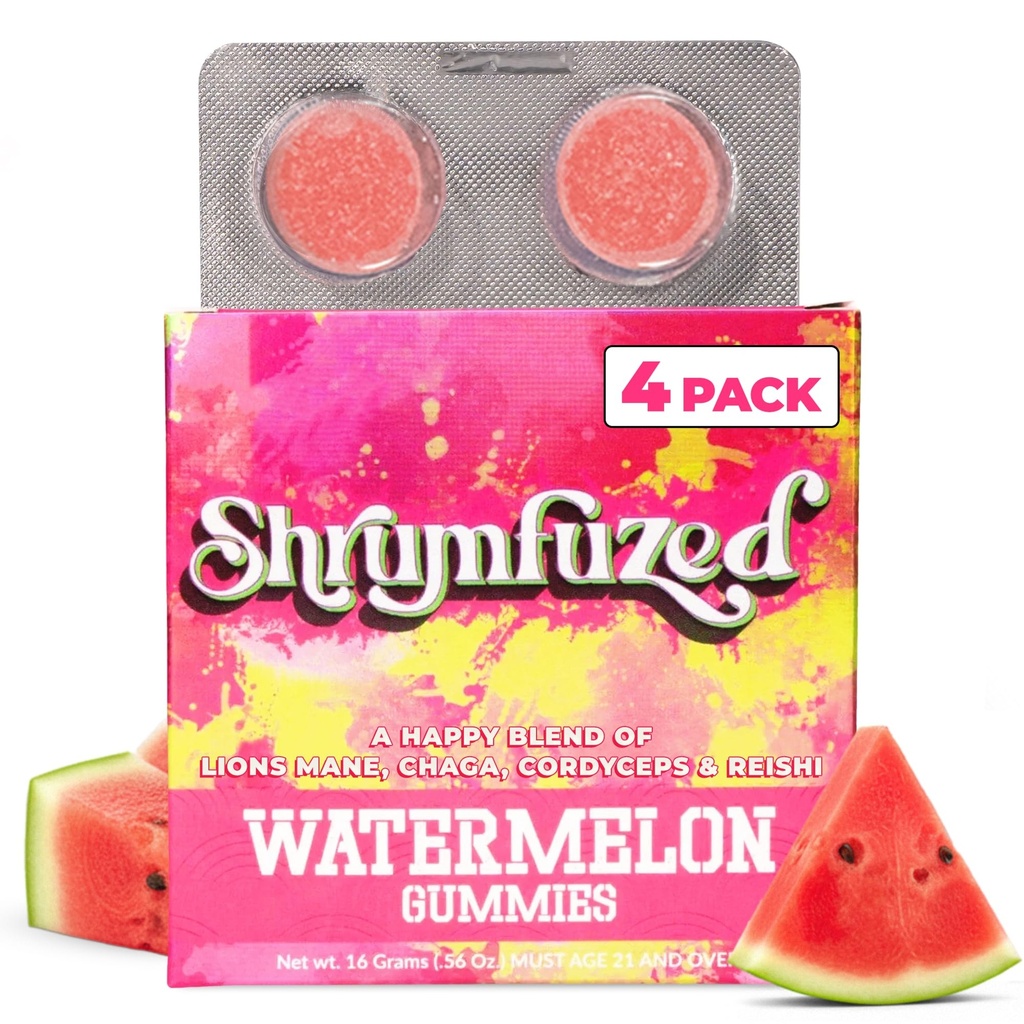 Lastniški nootropični gummy 3200mg - levja griva, Reishi, Chaga in Cordycep Nootropic Tripee Gobe Mešanica (4, Watermelon)