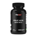 Folna kislina 1 mg (1000 μg) (vitamin B9) - 500 vegetarijanskih tablet - esencialni prenatalni in postnatalni vitamin