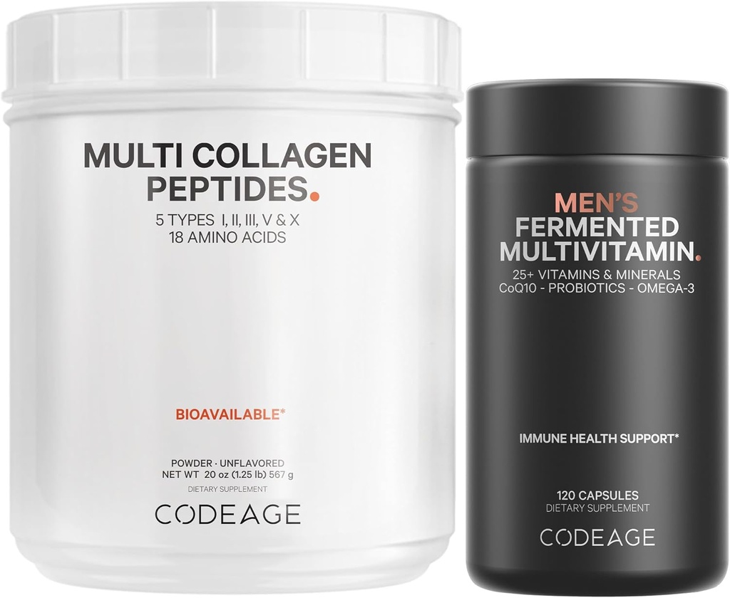 Koda - več kolagenski proteini + moški dnevni multivitaminski paket