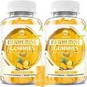 Berberine Gumies s Ceylon Cinnamon 1500mg visoke jakosti Berberine HCL dodatek za imuno in presnovno podporo, brez sladkorja, Ananas Flavor - 120 Count
