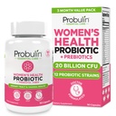 Probulin ženski probiotik - vaginalna, UT, Gut & Imune Health z Lactobacillus Reuteri - 20 milijard CFU, 12 probiotičnih sevov in prebiotikov - 90 veganskih, gluten prostih kapsul za celotno body wellness