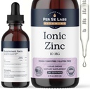 Per Se Labs Ionic Cinkov Tekoči - 10 mg Visoka absorpcija 240 Servisi Tekoči Cinkove kapljice za odrasle - Imunska podpora Nega kože Cink Dodatki - Veganov cinkov sulfat Antioksidant Prehranska dopolnila - 2 Oz