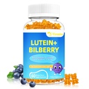 20mg Lutein & Zeaksantin Gumies z borovnico, Astaksantin, Omega 3, Vitamin C, E - Sugar Free Eye Health Supplement za odrasle in otroke - suho oko Relief, Vizija Jasnost, Makularna podpora