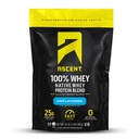 Vzpon 100% sirotkinih beljakovin v prahu - izolat sirotkinih beljakovin post-workout, brez umetnih arom in sladil, brez glutena, 5,5 g BCAA, 2,6 g Leucina, brez arome 2 lb