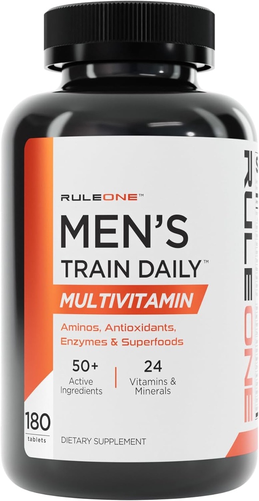 Pravilo 1 R1 Moški vlak dnevno - 180 tablet - športni multivitamin z aminokislinami, antioksidanti, encimi in superživila - 60 postrežbe