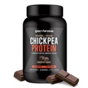 Sport Formula Chickpea Protein Powder, Organic and Vegan Rastline Based Protein, All Natural Protein Powder with Essential Amino Acids, Chocolate Flavor, samo 2 neto ogljikovih hidratov z 21 Gram Protein